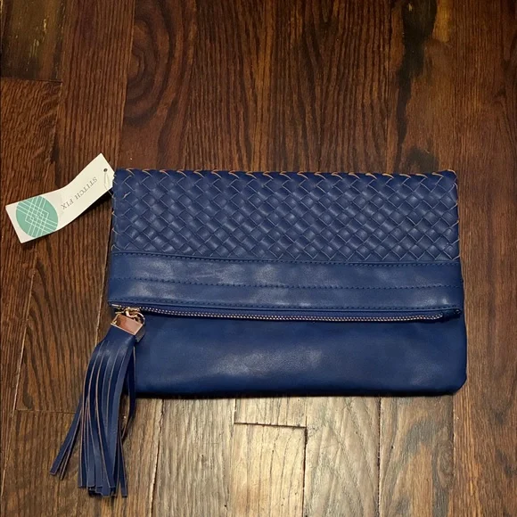 ♦️Urban Expressions Royal Blue Purse with Tassel - Picture 2 of 7